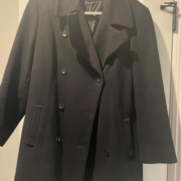 ANNE KLEIN WOOL PEA COAT size 10 - Picture 1 of 3